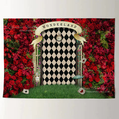 Aperturee - Magic Wonderland Red Rose Happy Valentine Hintergrund