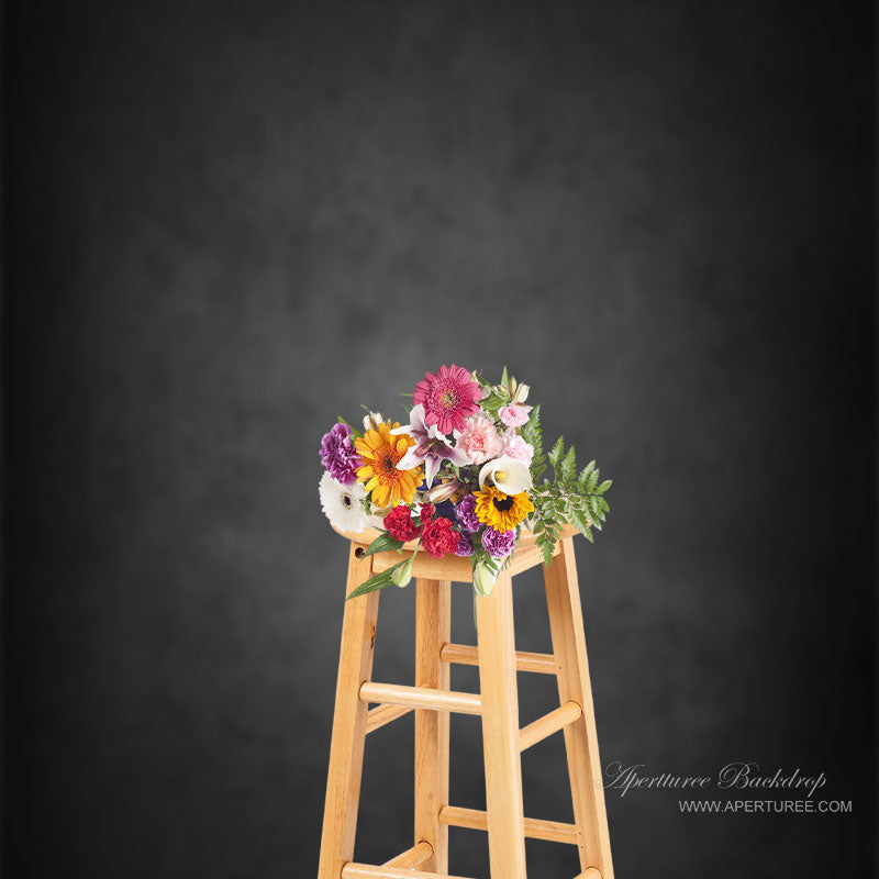 Aperturee - Old Master Black Portrait Fotostudio Hintergrund