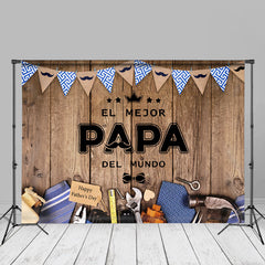 Aperturee - El Mejor Papa Werkzeug Weeden Fotohintergrund zum Vatertag