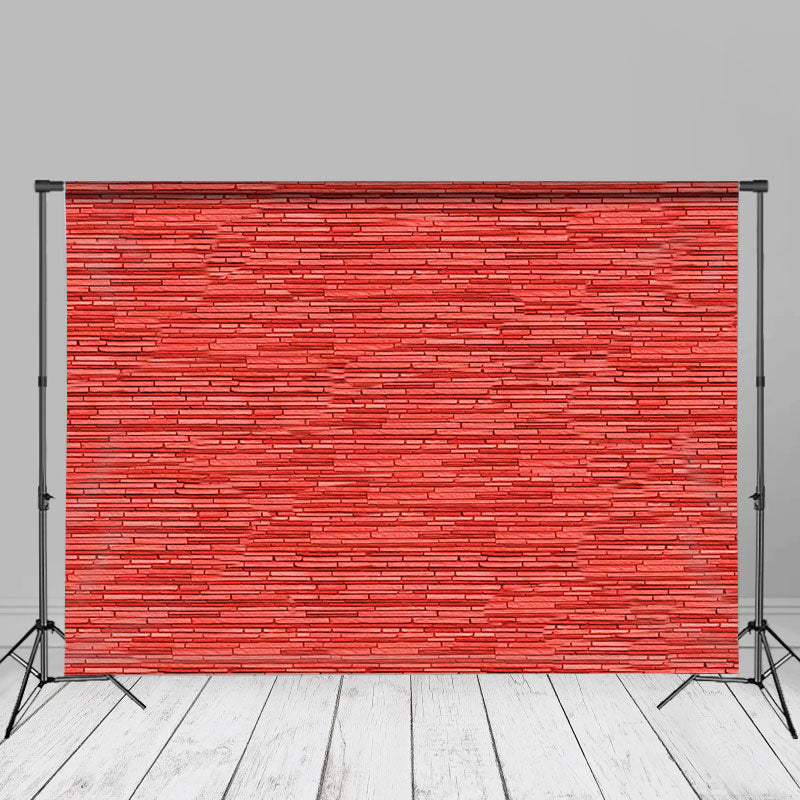 Aperturee - Moderner roter Streifen Wandporträt Studiohintergrund