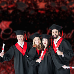 Aperturee - Roter Neon Glitzer Schwarz Glückwunsch Grad Fotos Hintergrund