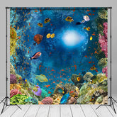 Aperturee - Meereslandschaft bunte Fische Sommer Hintergrunddekoration