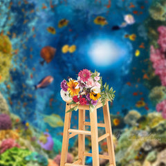 Aperturee - Meereslandschaft bunte Fische Sommer Hintergrunddekoration