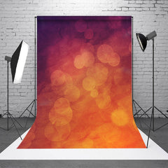 Aperturee - Orange Tang Bokeh Light Abstract Fotohintergrund