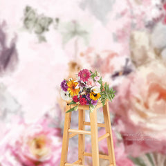 Aperturee - Ölgemälde Schmetterlings Blumen Kunst Foto Hintergrund