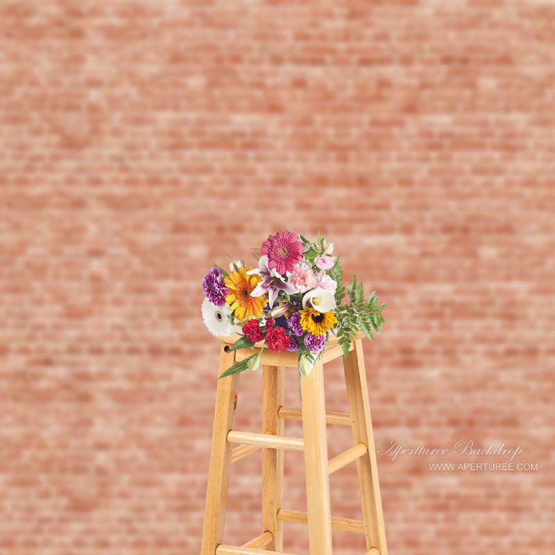 Aperturee – pastoraler roter Backsteinmauer Fotostudio Hintergrund