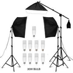 Aperturee - Fotografie Softbox Beleuchtungsständer Set für Fotostudio