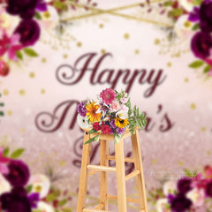 Aperturee - Rad und rosafarbene Rosen Glitzer Hintergrund für den Muttertag