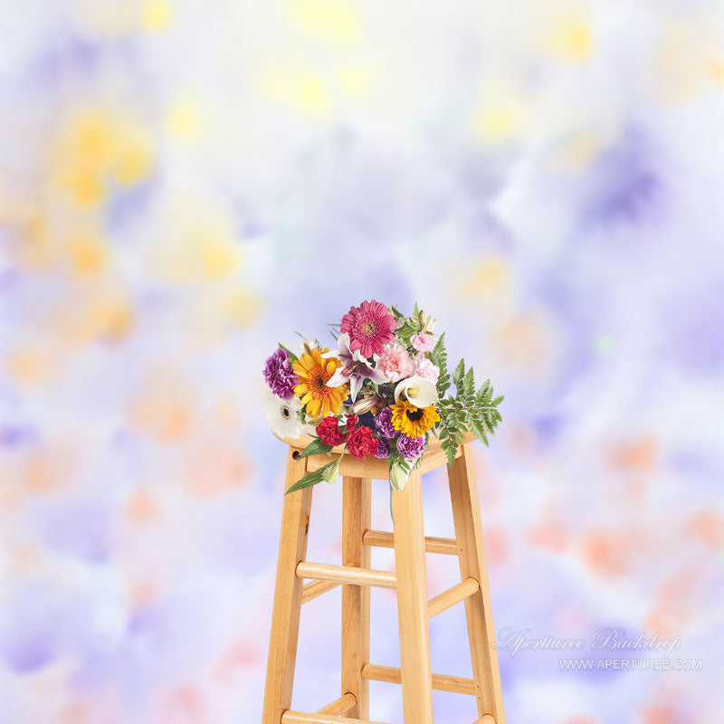 Aperturee - Lila orangefarbener Farbverlauf Fotohintergrund mit abstrakter Textur