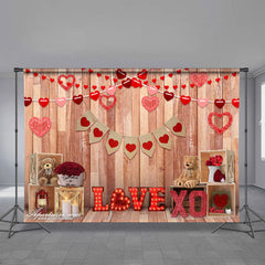Aperturee - Reose Love Hear Teddy Happy Valentines Hintergrund
