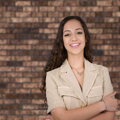 Aperturee – Retro Backsteinmauer Fotohintergrund Studio Foto Requisiten