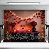 Aperturee - Romantische rote Rose im gedämpften Licht zum Valentinstag