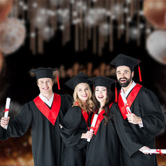 Aperturee - Rose Gold Champagner Bokeh Grad Backdorp für Foto