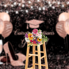 Aperturee - Roségoldener Ballonabsatz Fotografie Hintergrund