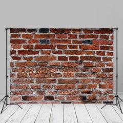 Aperturee – Fotostudio Hintergrund mit ländlicher rauer roter Backsteinmauer
