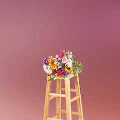 Aperturee - Fotostudio Hintergrund mit lachsfarbenem Farbverlauf in Rosa