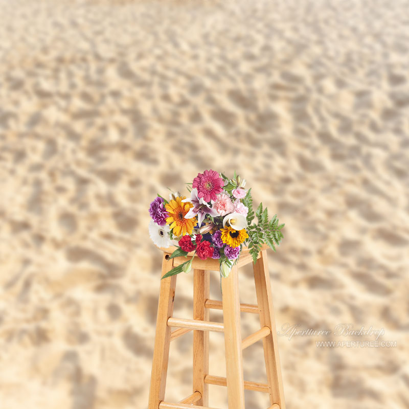 Aperturee - Fotohintergrund mit Sandmuster tropischer Strandstruktur