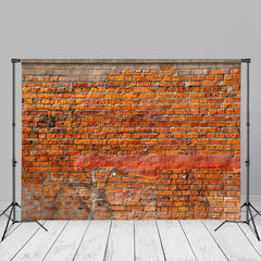 Aperturee – Fotografie Hintergrund „Shabby Rural Red Brick Wall