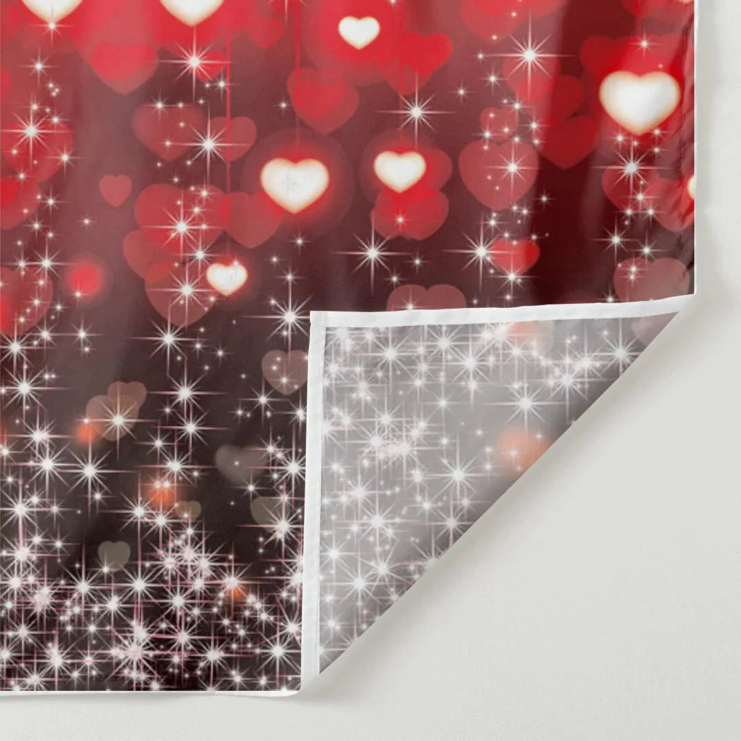 Aperturee - Glänzendes rotes Herz süßer glücklicher Valentinstag Hintergrund
