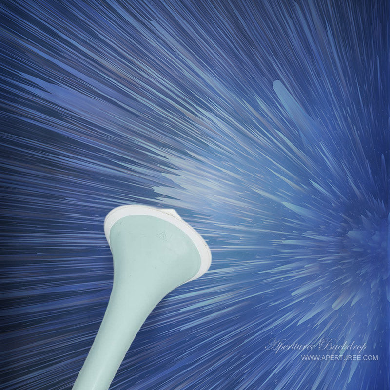 Aperturee - Slam Blue Splash Painting Texture Fotohintergrund