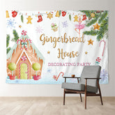 Aperturee - Verschneite Lebkuchenhaus Stern weiße Weihnachtskulisse