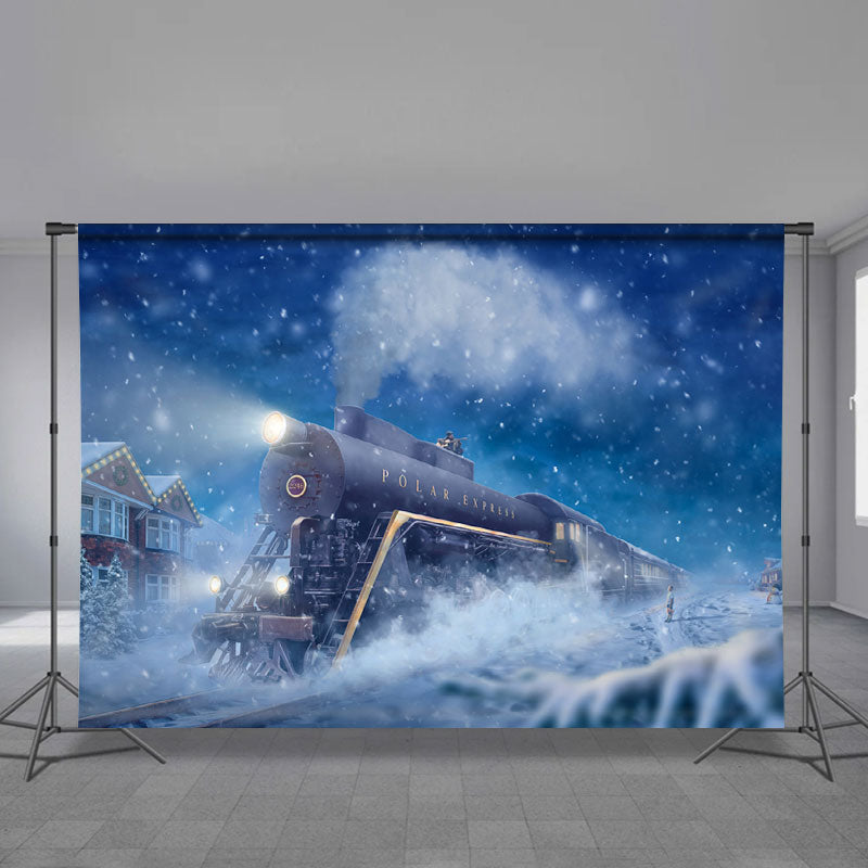 Aperturee - Verschneite Winternacht Laufzug Weihnachtskulisse