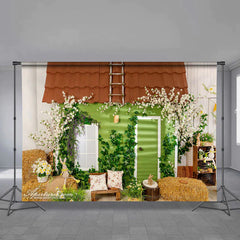 Aperturee - Frühlingshase mit Blumenhintergrund für einen fröhlichen Ostertag