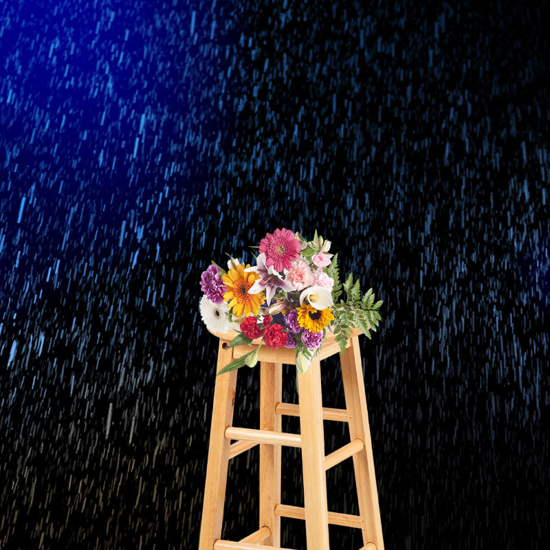 Aperturee - Sprinkle Blue Light Raindrop Fotografie Hintergrund