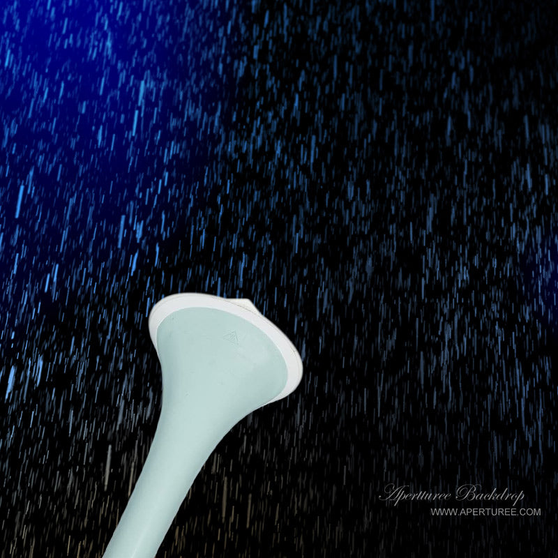 Aperturee - Sprinkle Blue Light Raindrop Fotografie Hintergrund