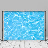 Aperturee - Sommerblauer Spritzwasser Wellen Hintergrund für Fotos