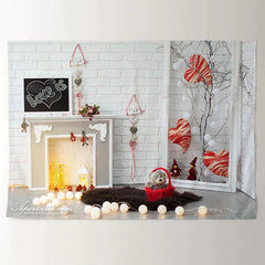 Aperturee - Teddy White Love Is Heart Happy Valentine Hintergrund