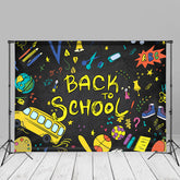 Aperturee - Tellurion Bleistiftbälle Bus Zurück zu Schule Hintergrund