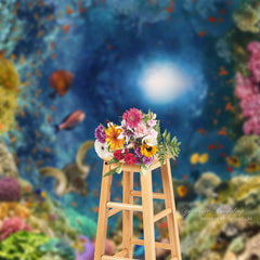 Aperturee - Fotohintergrund Under the Sea Landscape Coral Fish