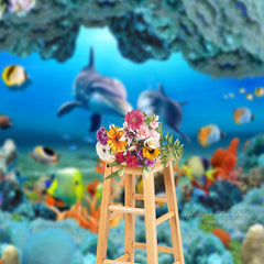 Aperturee - Unterwasser Meeresdelfin Korallenfisch Sommerhintergrund