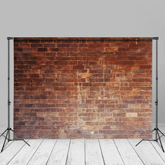 Aperturee - Vintage Hintergrund für Fotoshooting Studio Requisiten aus rotem Backstein