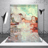 Aperturee - Vintage grüner abstrakter Textur Backsteinmauer Hintergrund