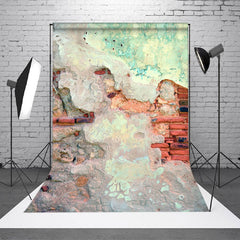 Aperturee - Vintage grüner abstrakter Textur Backsteinmauer Hintergrund