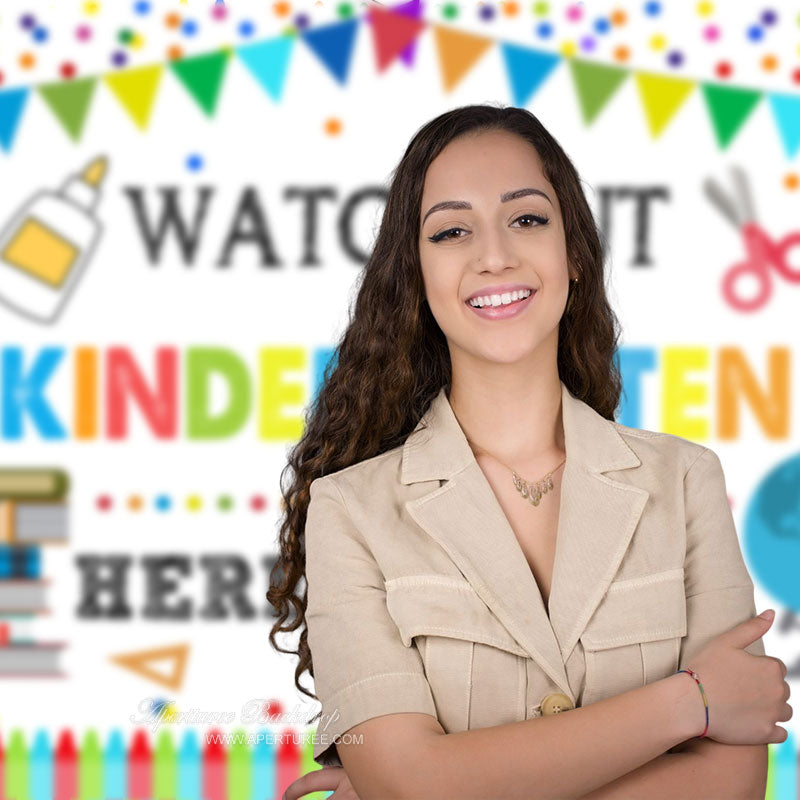 Aperturee - Achten Sie auf den Hintergrund des Kindergartenfotos Zurück zur Schule