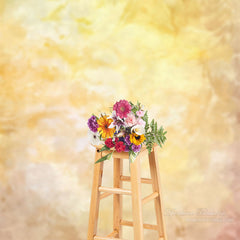 Aperturee - Aquarell hellgoldene abstrakte Kunst Fotokulisse
