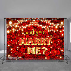 Aperturee - Willst du mich heiraten? Rose Happy Valentine Hintergrund
