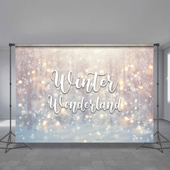 Aperturee - Winter Onederland Schneelicht Hintergrund zum 1.Geburtstag