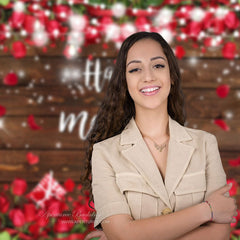 Aperturee - Hölzerne Radrosen als Geschenk zum Muttertag Hintergrund für Party