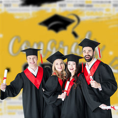 Aperturee - Du hast es geschafft gelber Pinselsterne Grad Hintergrund für Foto