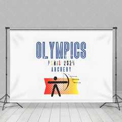 Aperturee - Athlet Paris 2024 Bogenschießen Sport Olympia Hintergrund