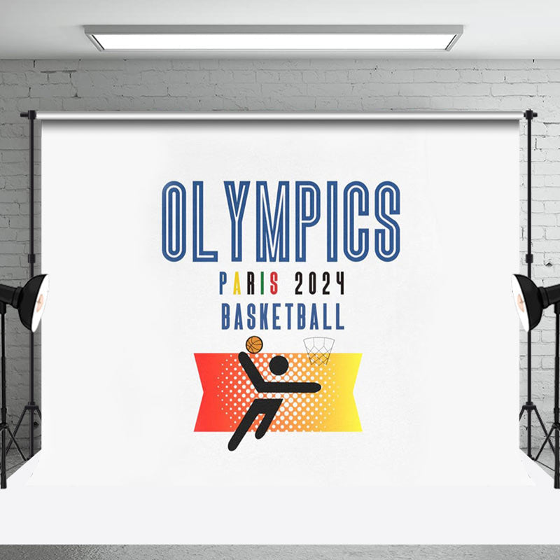 Aperturee - Athlet Paris 2024 Basketball Sport Olympia Hintergrund