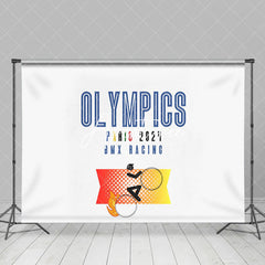 Aperturee - Athlet Paris 2024 Bmx Rennsport Olympia Hintergrund