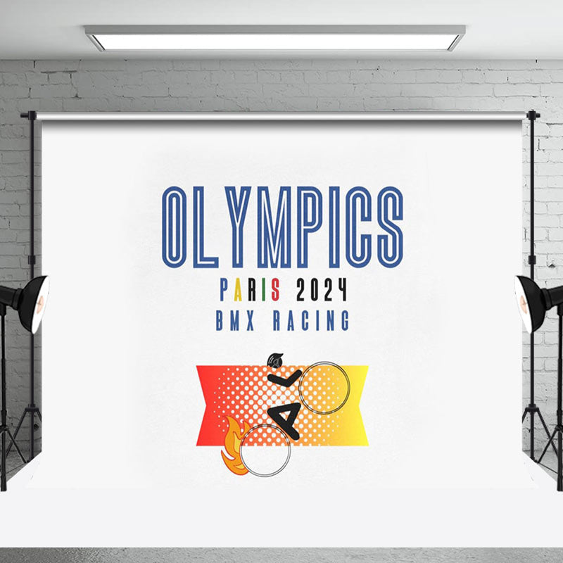 Aperturee - Athlet Paris 2024 Bmx Rennsport Olympia Hintergrund