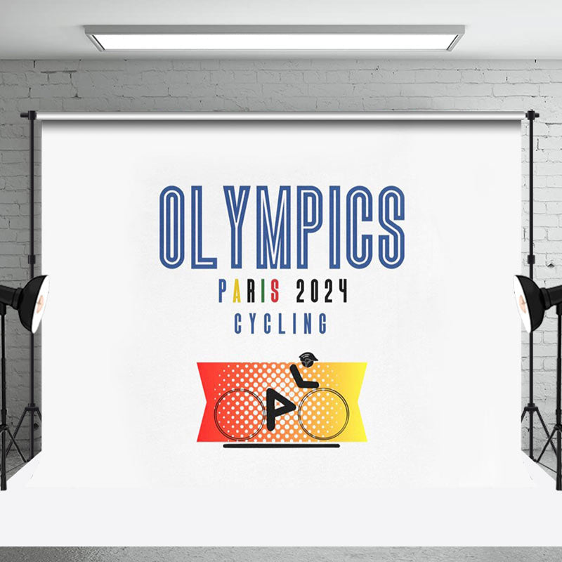 Aperturee - Athlet Paris 2024 Radsport Olympia Hintergrund