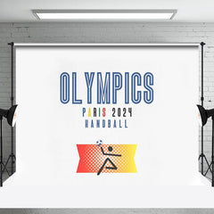 Aperturee - Athlet Paris 2024 Handball Sport Olympia Hintergrund