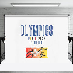 Aperturee - Athlet Paris 2024 Sport Fechten Olympia Kulisse